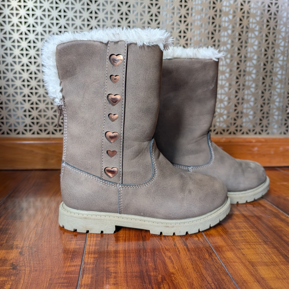 Carter's Faux Fur Lined Winter Boots Kids Size 12